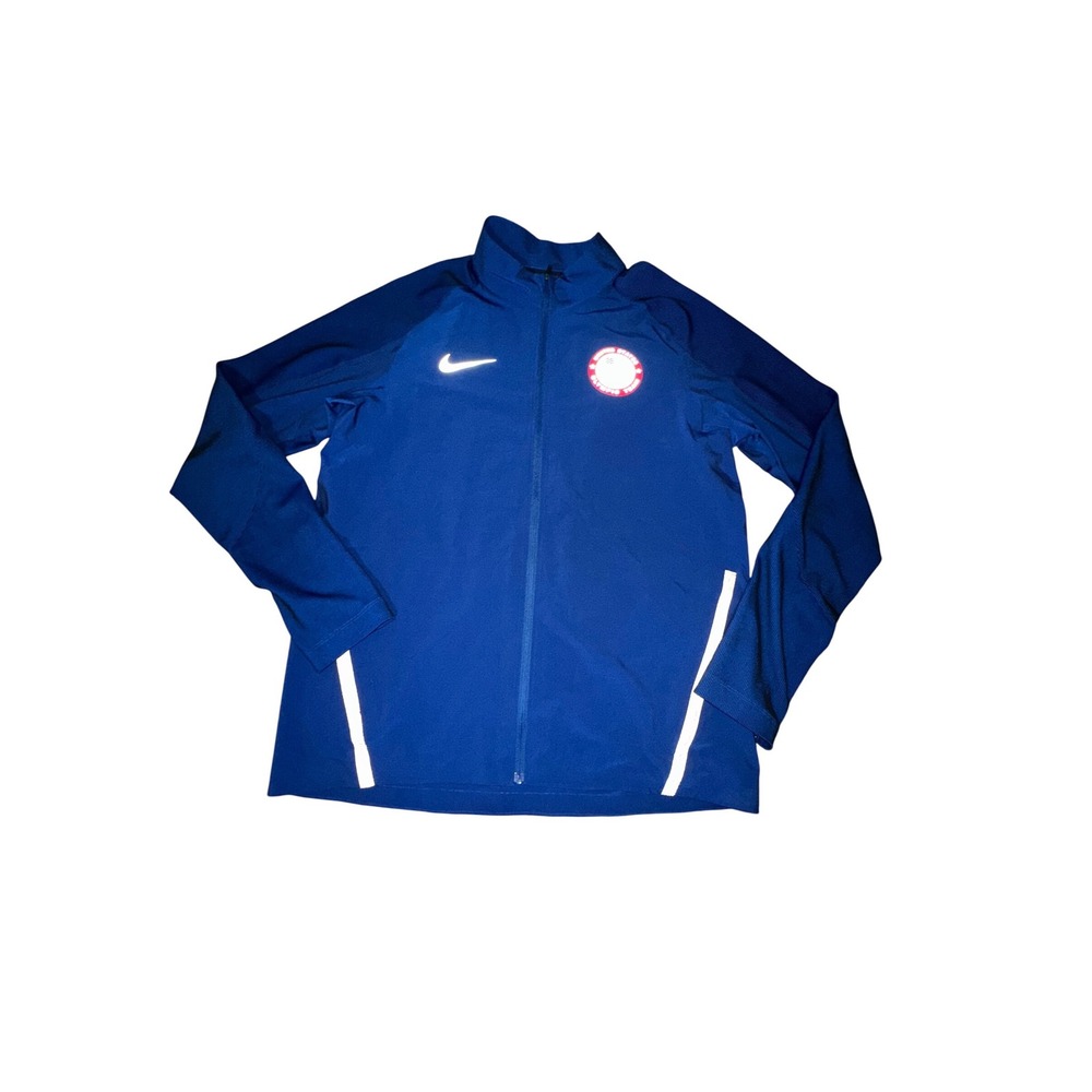 Nike Flex Olympic Team USA 2016 Running Jacket Women's Large Blue